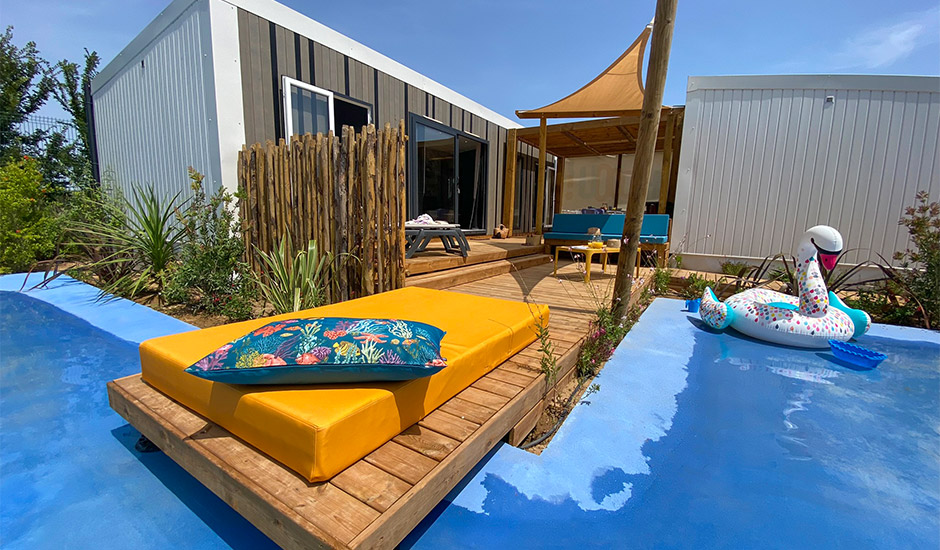 Book your stay at Vias Plage in a campsite by the sea