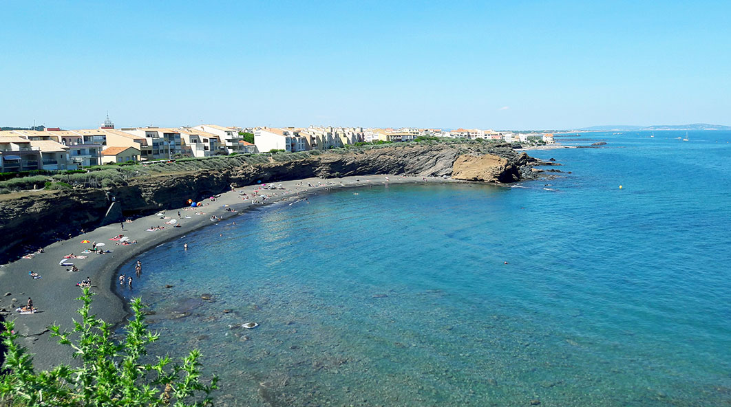 Grande Conque, the only black sand beach in France